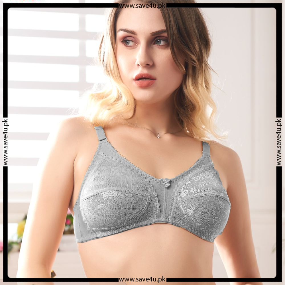 Ladies Full Coverage Comfortable Cotton Non-Padded Wireless Bra – Save4u