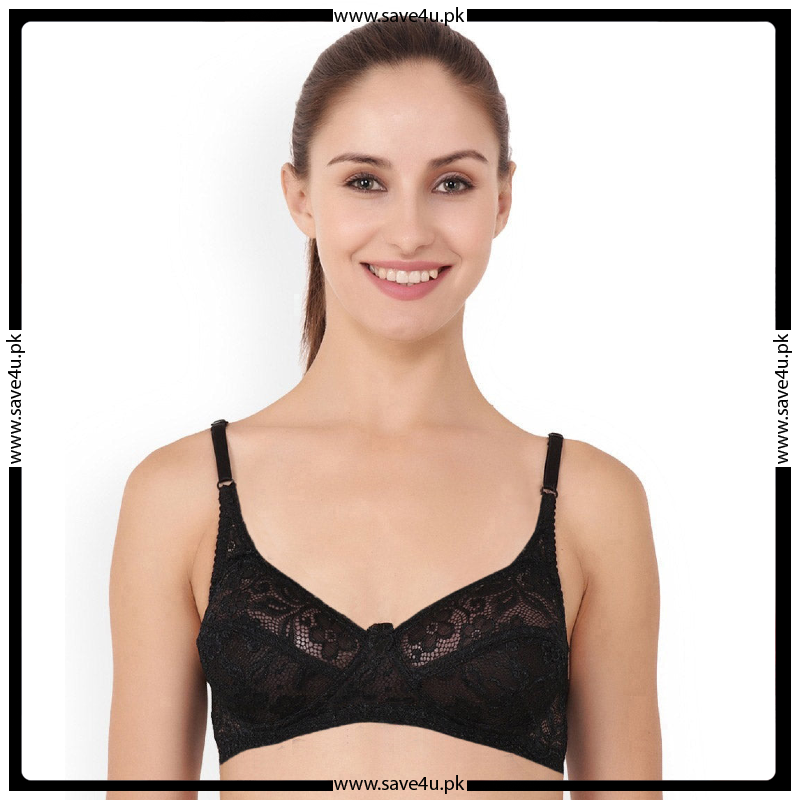 Floral Lace Design Non-Padded Comfortable Bra