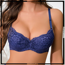 Load image into Gallery viewer, Lace Trimed Box Knot Wired Bra
