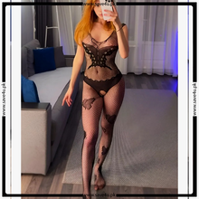 Load image into Gallery viewer, Luxe Sheer Lace &amp; Mesh Bodysuit
