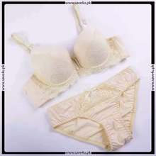 Load image into Gallery viewer, Double Padded Lace Trim Design Bra Set
