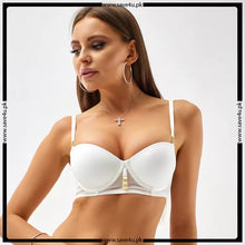 Load image into Gallery viewer, Padded Demi Cup Simple Wired Bra
