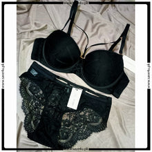 Load image into Gallery viewer, Feminine Lace Trim Bralette Set
