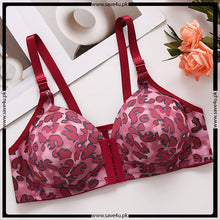 Load image into Gallery viewer, Cheeta Printed Front Open Padded Bra
