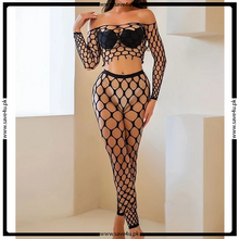 Load image into Gallery viewer, Sheer Elegance Lace &amp; Mesh Bodysuit
