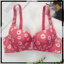 Load image into Gallery viewer, Double Padded Push Flower Printed Bra
