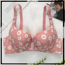 Load image into Gallery viewer, Double Padded Push Flower Printed Bra

