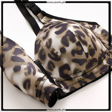 Load image into Gallery viewer, Cheeta Printed Front Open Padded Bra
