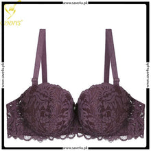 Load image into Gallery viewer, Luxe Padded Enhancing Push Up Demi Cup Bra
