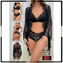 Load image into Gallery viewer, 3 Pcs Padded Cups Short Lingerie
