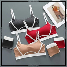 Load image into Gallery viewer, Soft Removable Padded Sports Bra Set
