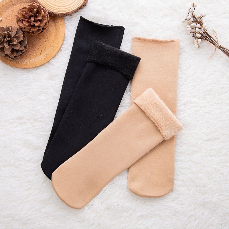 Pack of 2 Women's Winter Warm Socks Thick Fleece Socks